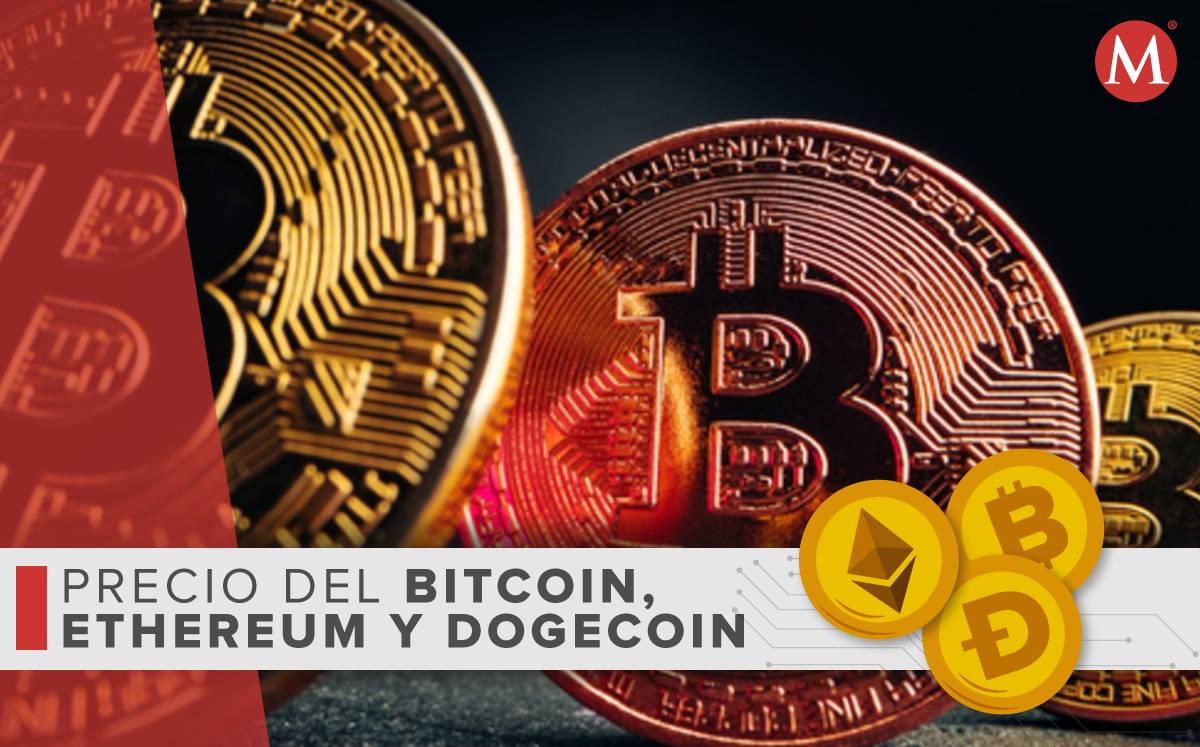Precio-bitcoin ethereum dogecoin-HOY 25 de enero 2023 México