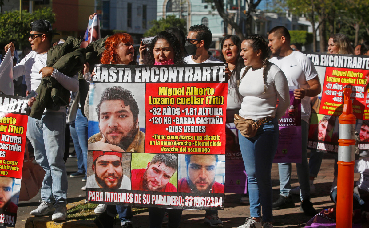 Protesta por Miguel Alberto Lozano Cuéllar, desaparecido en Guadalajara (Fernando Carranza)