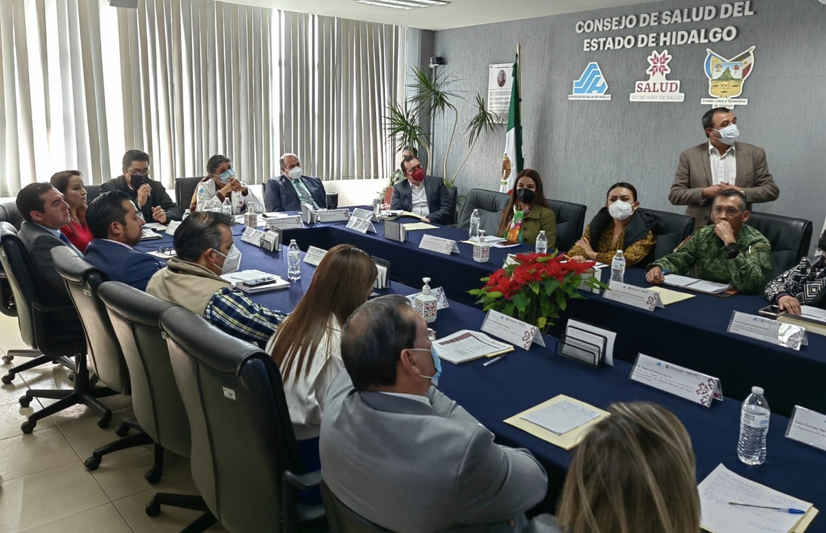 Sesión Extraordinaria del Consejo de Salud del Estado de Hidalgo.