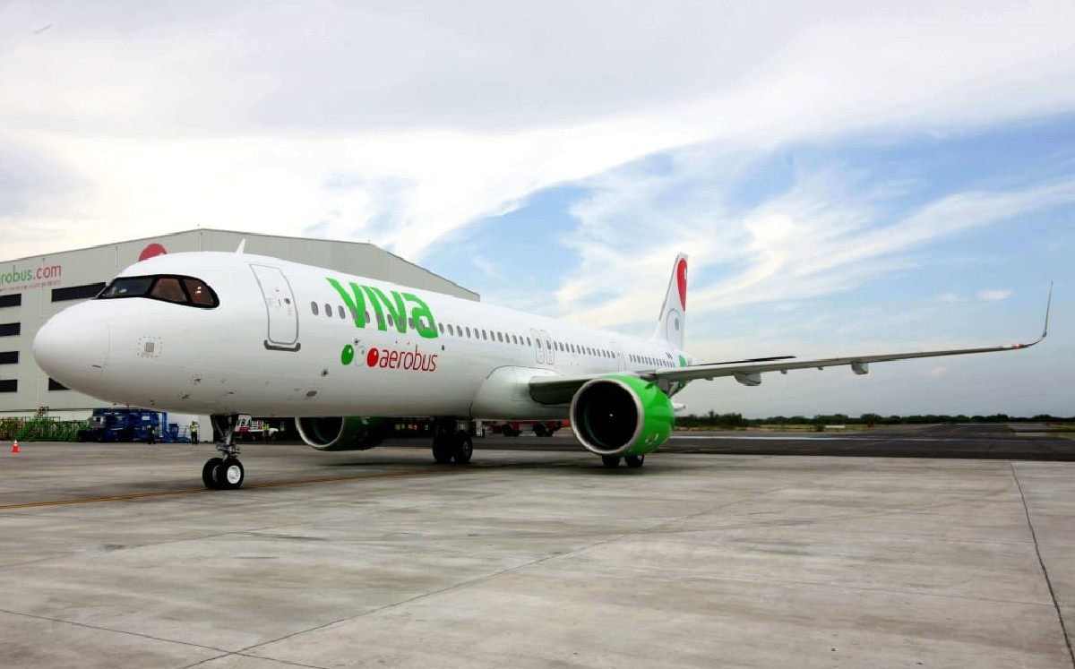 Avión de la aerolínea Viva Aerobus. (Foto: Especial)