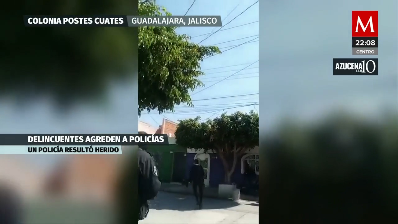 Durante detención, agreden a balazos a policía de Guadalajara; se encuentra grave