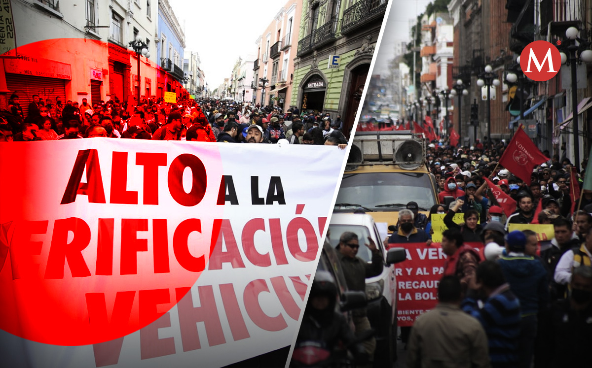 Marcha contra la verificación vehicular en Puebla | Andrés Lobato