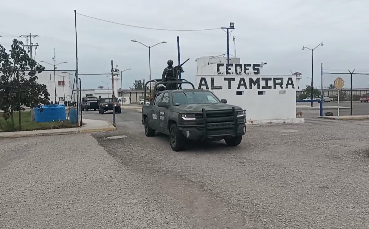 Presunto cateo en penal de Altamira. (Anahy Meza)