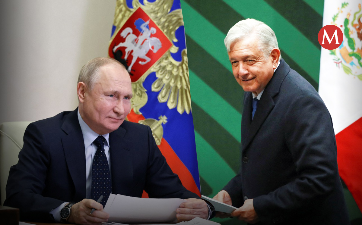 Vladimir Putin y Andrés Manuel López Obrador. | Foto: Reuters; Diseño: Mauricio Ledesma