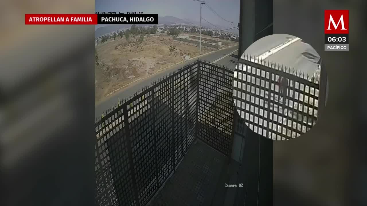 Automovilista arrolla a una familia en Pachuca, una menor murió