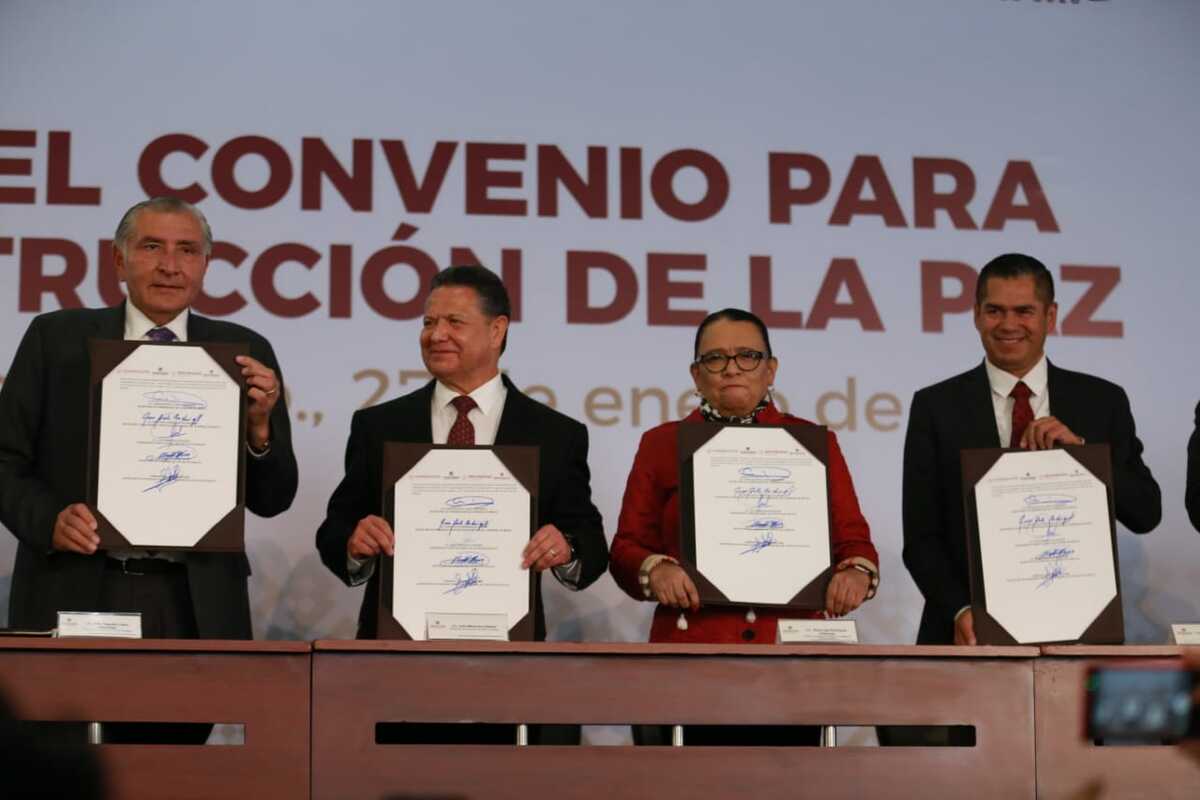 Tras la firma de este documento, apuntó el mandatario estatal, el combate a la inseguridad tendrá un impulso (Jorge Sánchez)