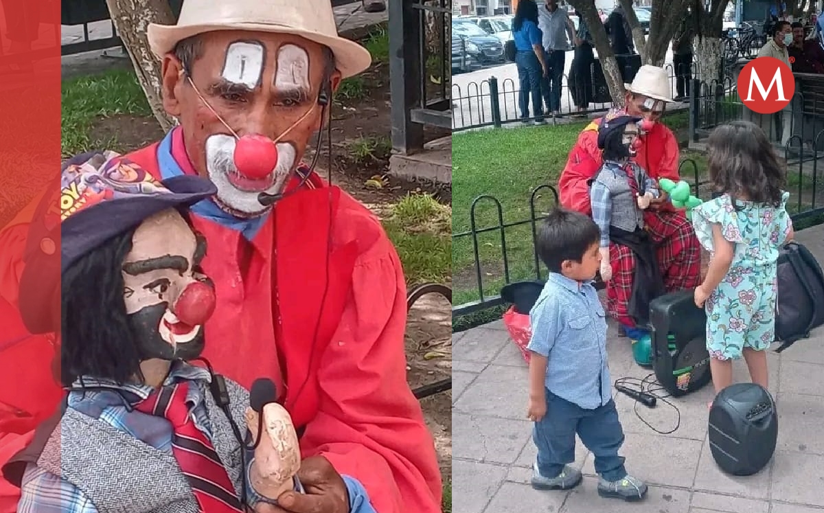 Con su marioneta, Jose Luis revive a Cepillin en Plaza de Armas de Durango. | Especial