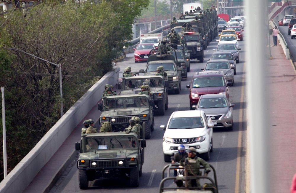 os soldados recorren el área metropolitana para coadyuvar con actividades de seguridad. Foto: Jorge López