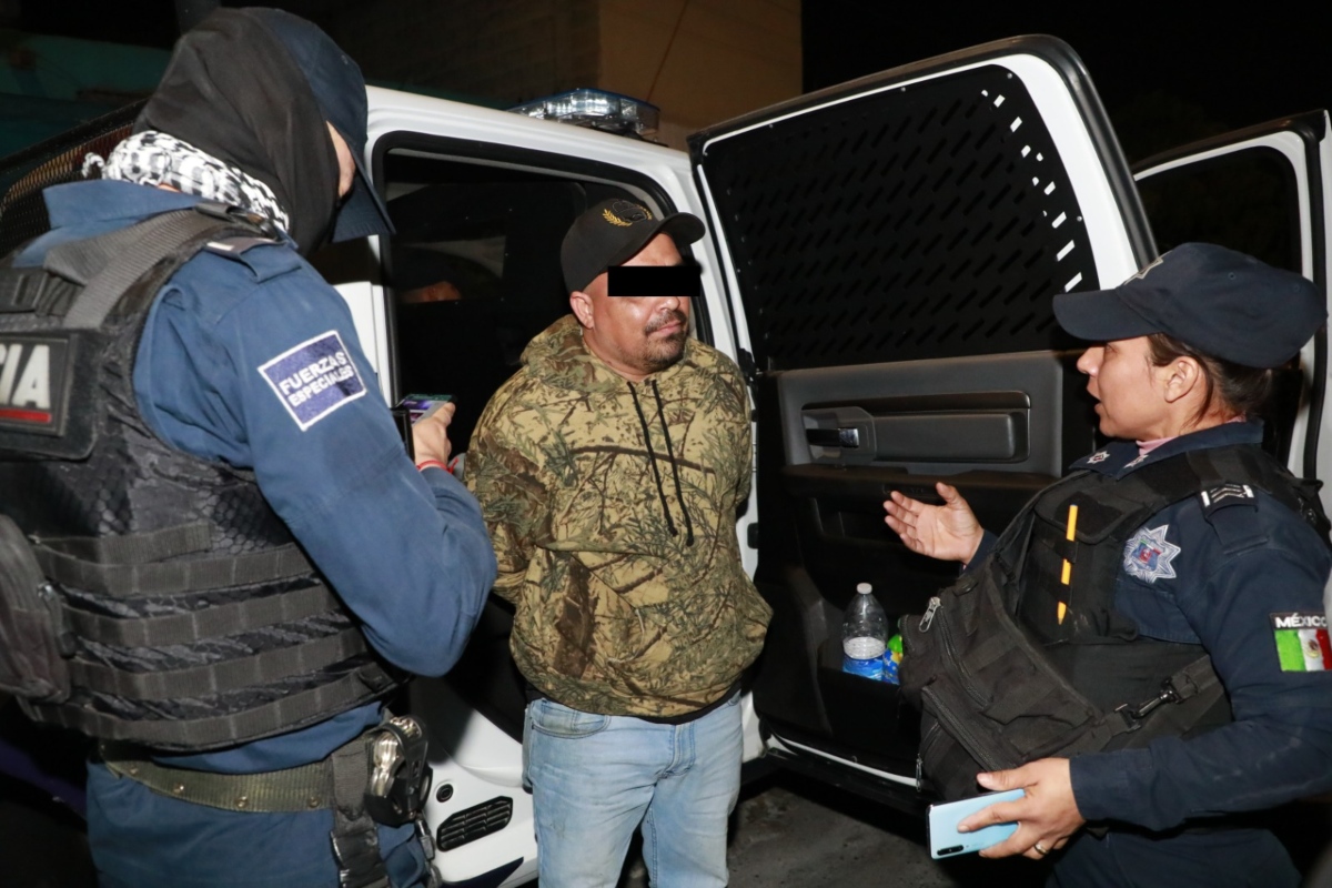 Hombre detenido en Escobedo por romper citatorio. Foto: Especial