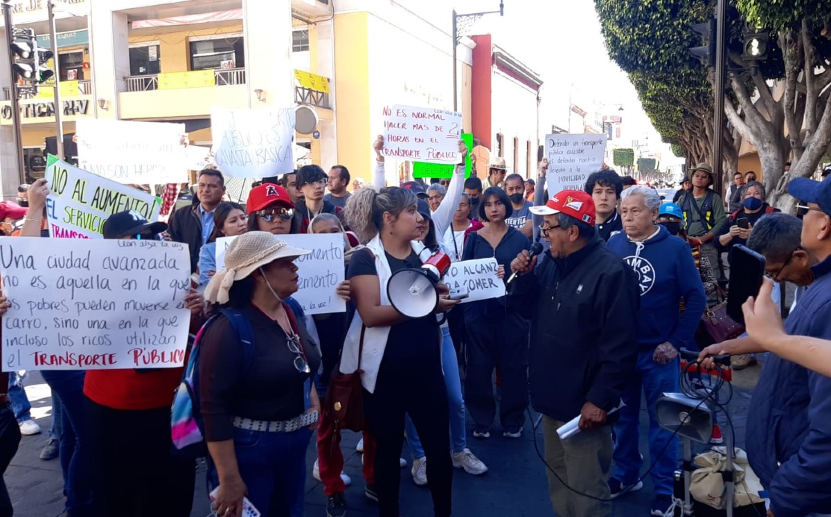 Manifestantes en León