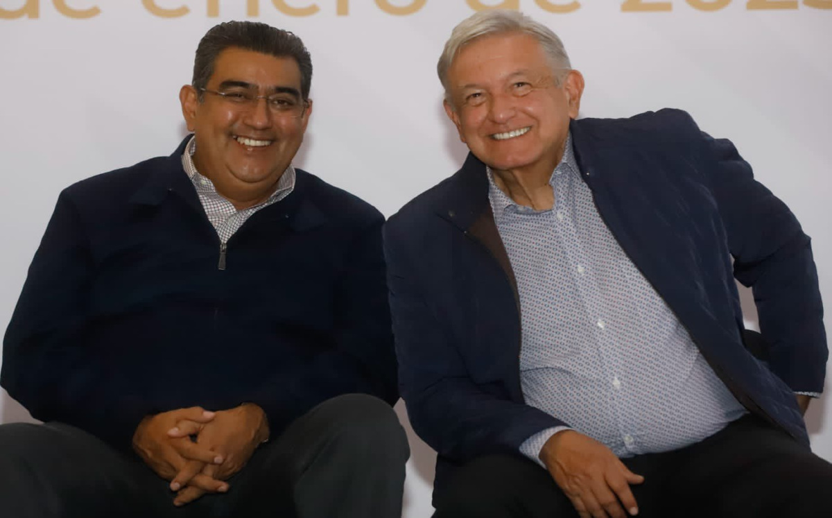 AMLO y Sergio Salomón Céspedes | Especial