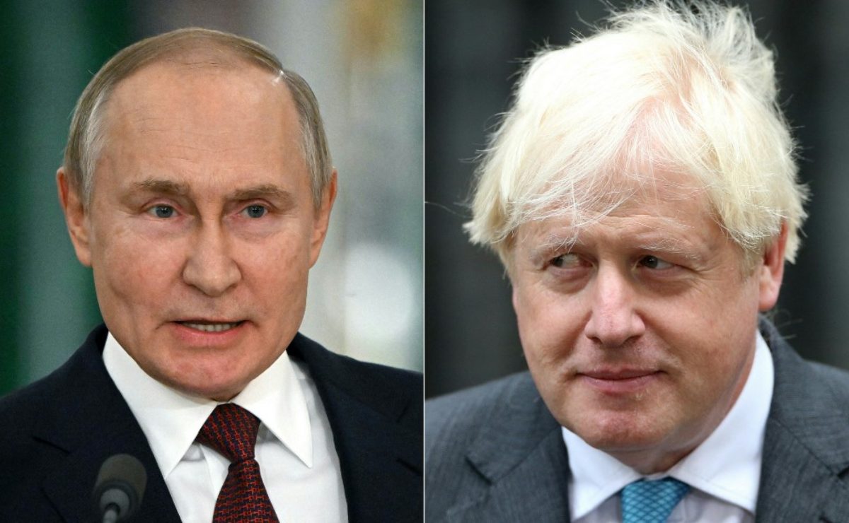 Vladimir Putin y Boris Johnson. | AFP