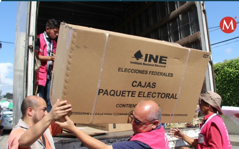 Anuncian llegada de material electoral a Ciudad Madero