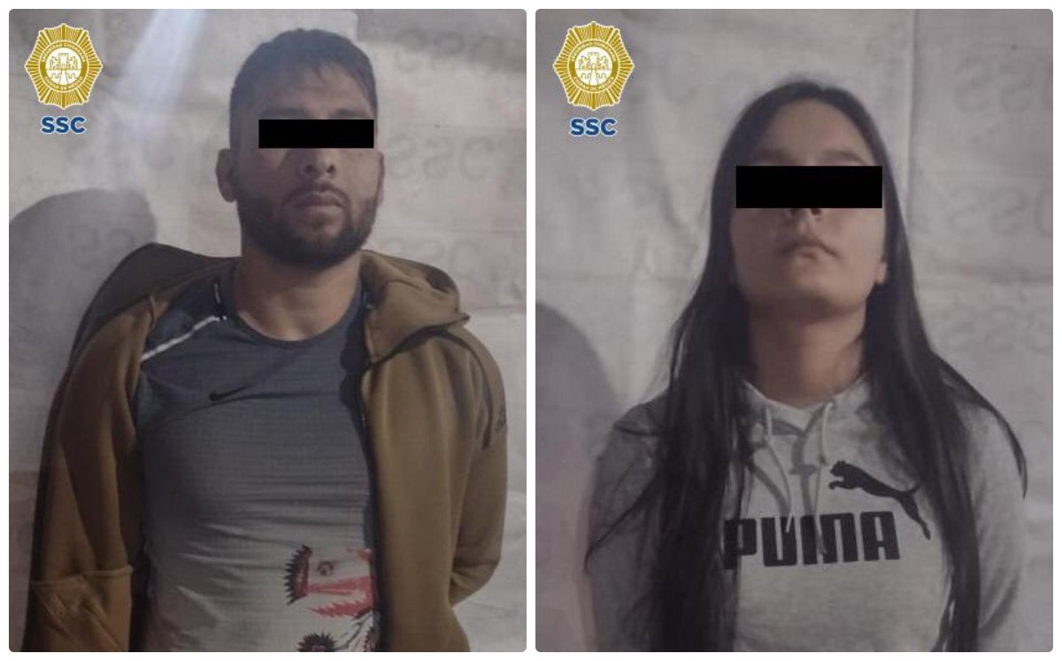 Dos presuntos integrantes de la banda delictiva Los Soto Jiménez. (Especial)