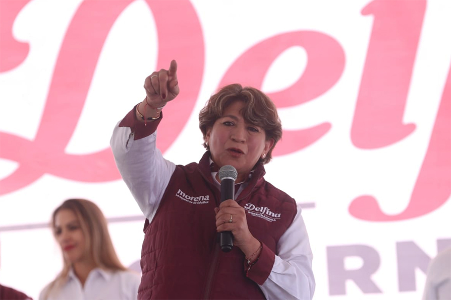 Delfina Gómez pide a militantes que confíen en ella en el camino a la gubernatura. | Javier Ríos | Archivo