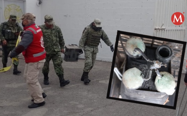Encuentran presunta bomba casera a en una calle de Ciudad Victoria