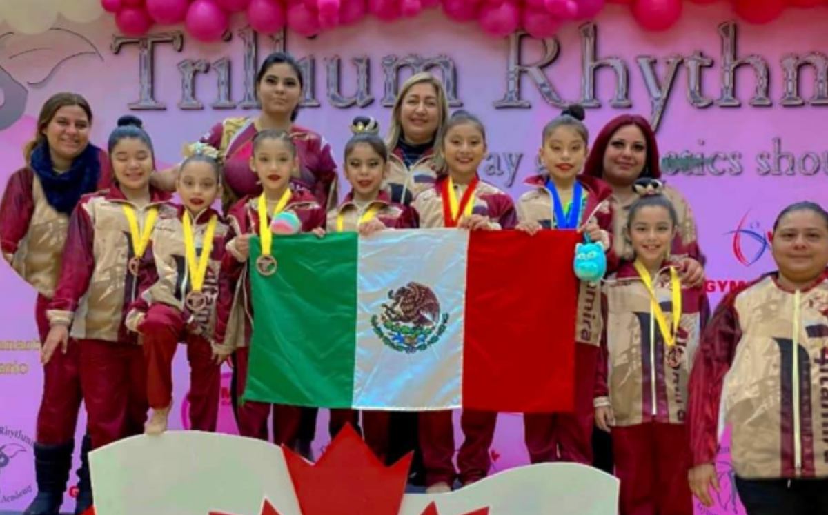 Gimnastas de Pánuco ganan medallas en torneo internacional en Canadá