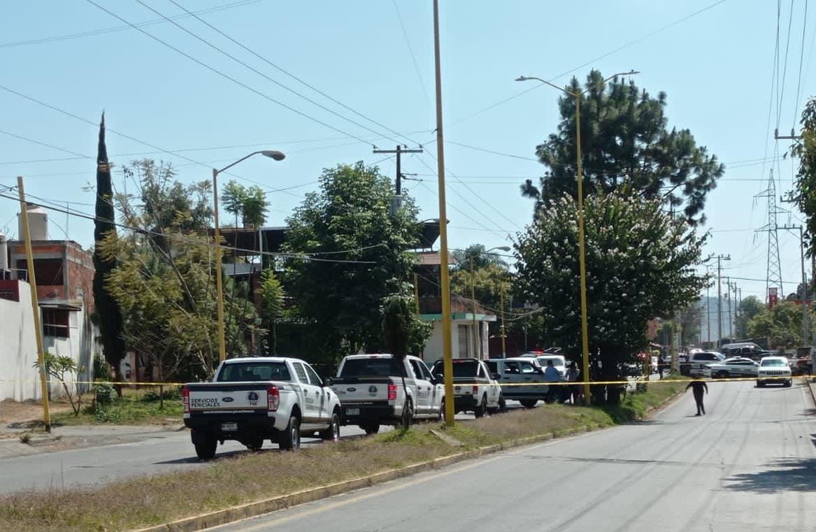 La zona fue acordonada por elementos de seguridad. (Elizabeth Guzmán)
