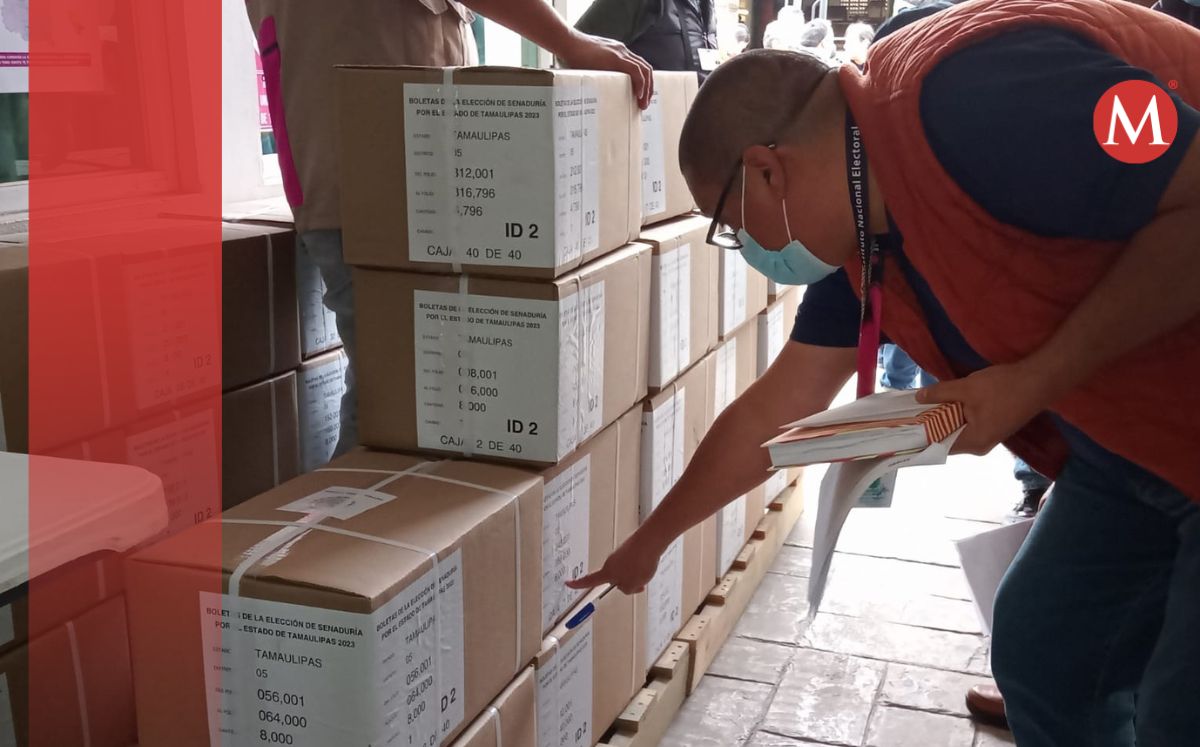 Boletas para elección de senador son distribuidas en Tamaulipas