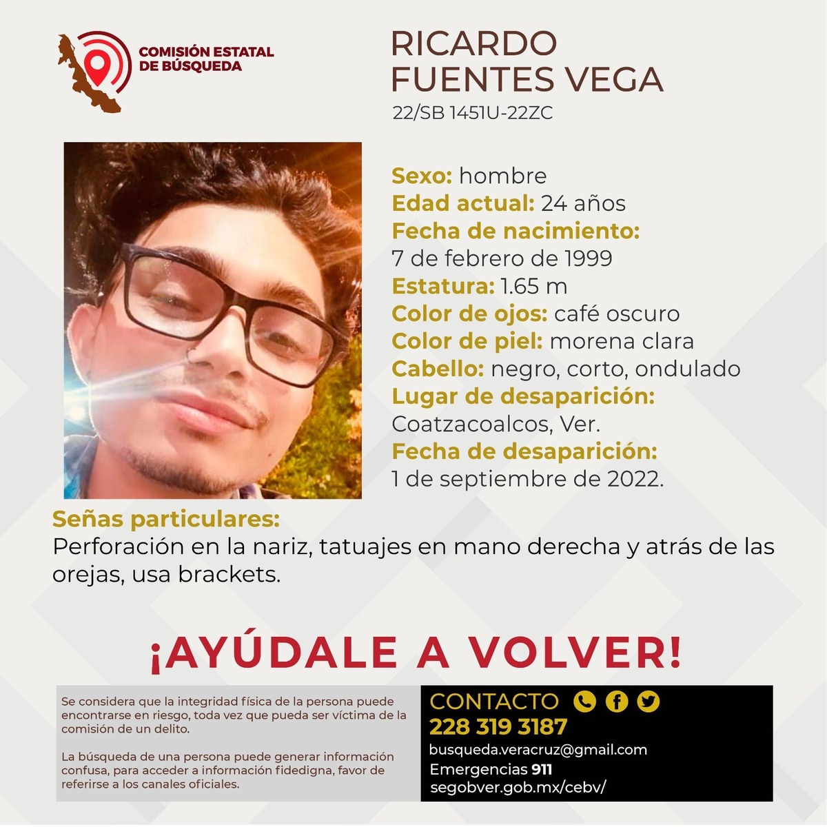 Fue emitida una ficha de búsqueda. (Jhonatan González)
