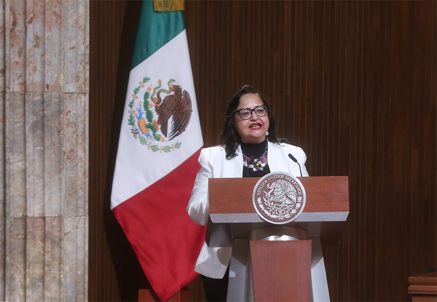 Norma Lucía Piña Hernández, presidenta de la Suprema Corte de Justicia de la Nación.│Araceli López