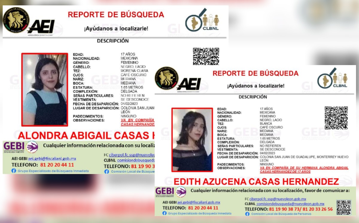 Buscan a gemelas desaparecidas en Monterrey | Especial