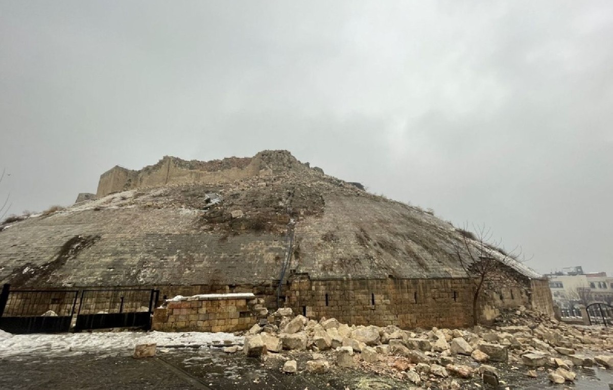 Castillo de Gaziantep tras terremoto (Foto: Twitter/@xruiztru)