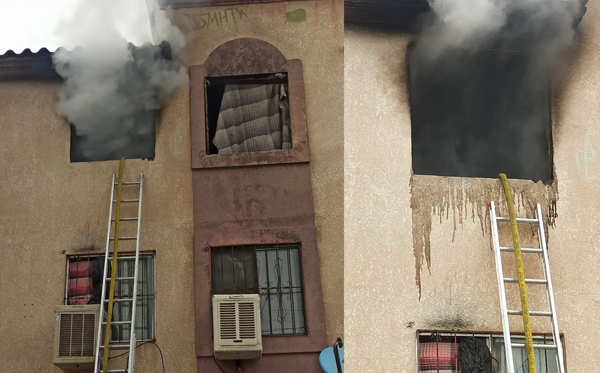 Incendio consume departamento en Los Manhattan de Torreón. | Especial
