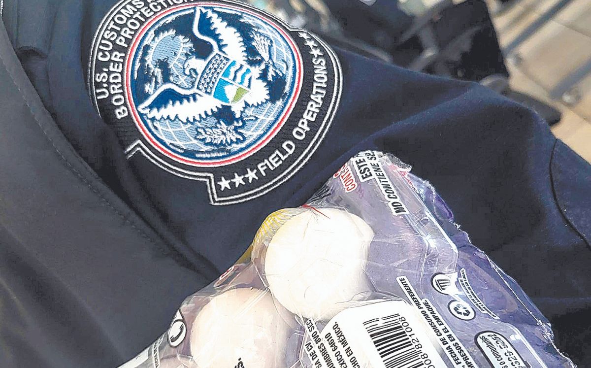 Las intercepciones de huevos crudos en los ocho puertos de entrada del sur del estado de Texas han crecido 313 por ciento | Especial