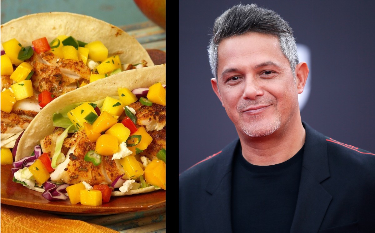Alejandro Sanz come tacos al pastor en México. | ESPECIAL