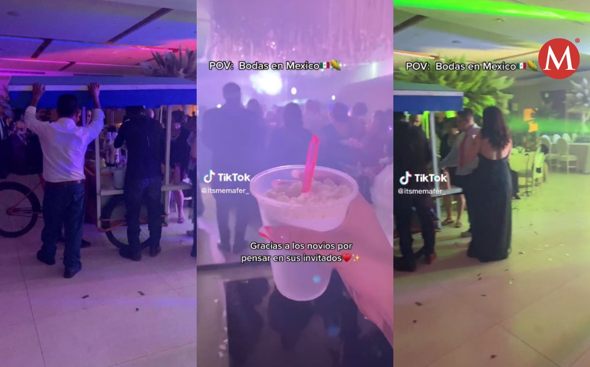 Dan esquites en boda video de TikTok