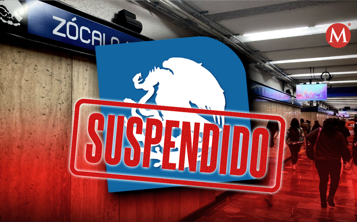 El STC suspendió el servicio en la estación Zócalo-Tenochtitlán. | MILENIO