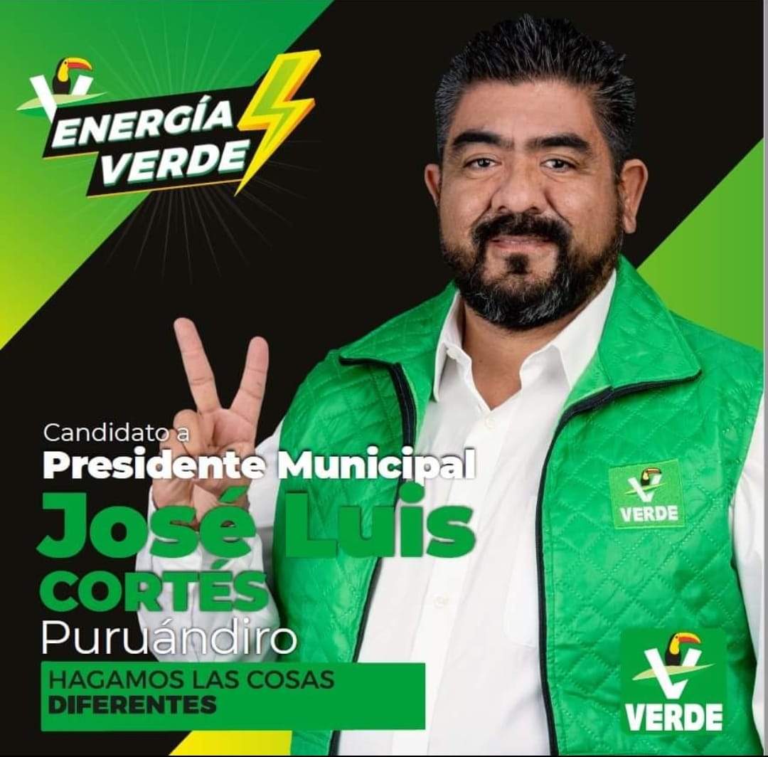 Ex candidato a presidente municipal de Puruándiro por el Partido Verde.