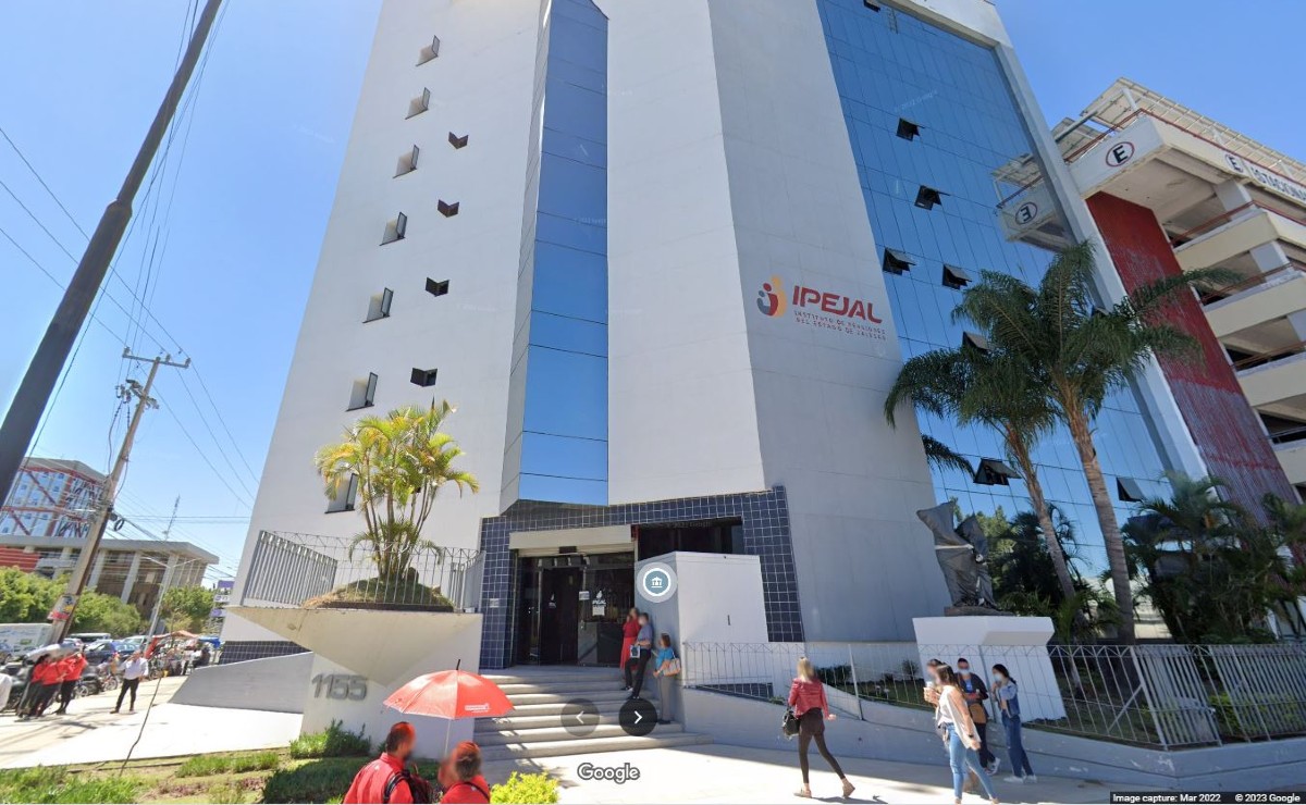 Edificio del Instituto de Pensiones de Jalisco (Ipejal) en Guadalajara (Google Maps)