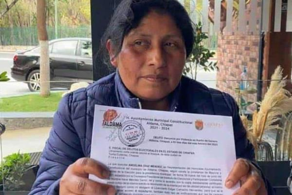 La alcaldesa de Chiapas recibió amenazas. (Especial)