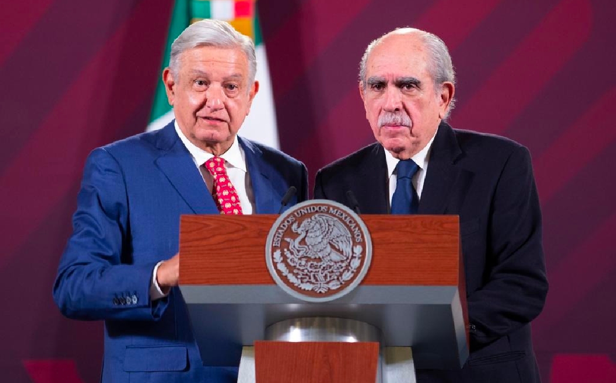 El Presidente en su conferencia mañanera de hoy desde el Salón de Tesorería. | Cortesía