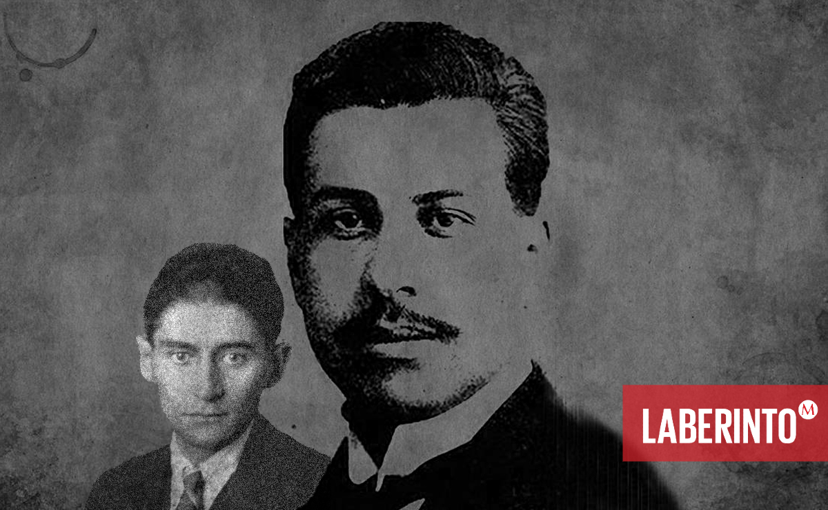 Franz Kafka (izquierda) y Ramón López Velarde (centro). (Montaje: Laberinto)