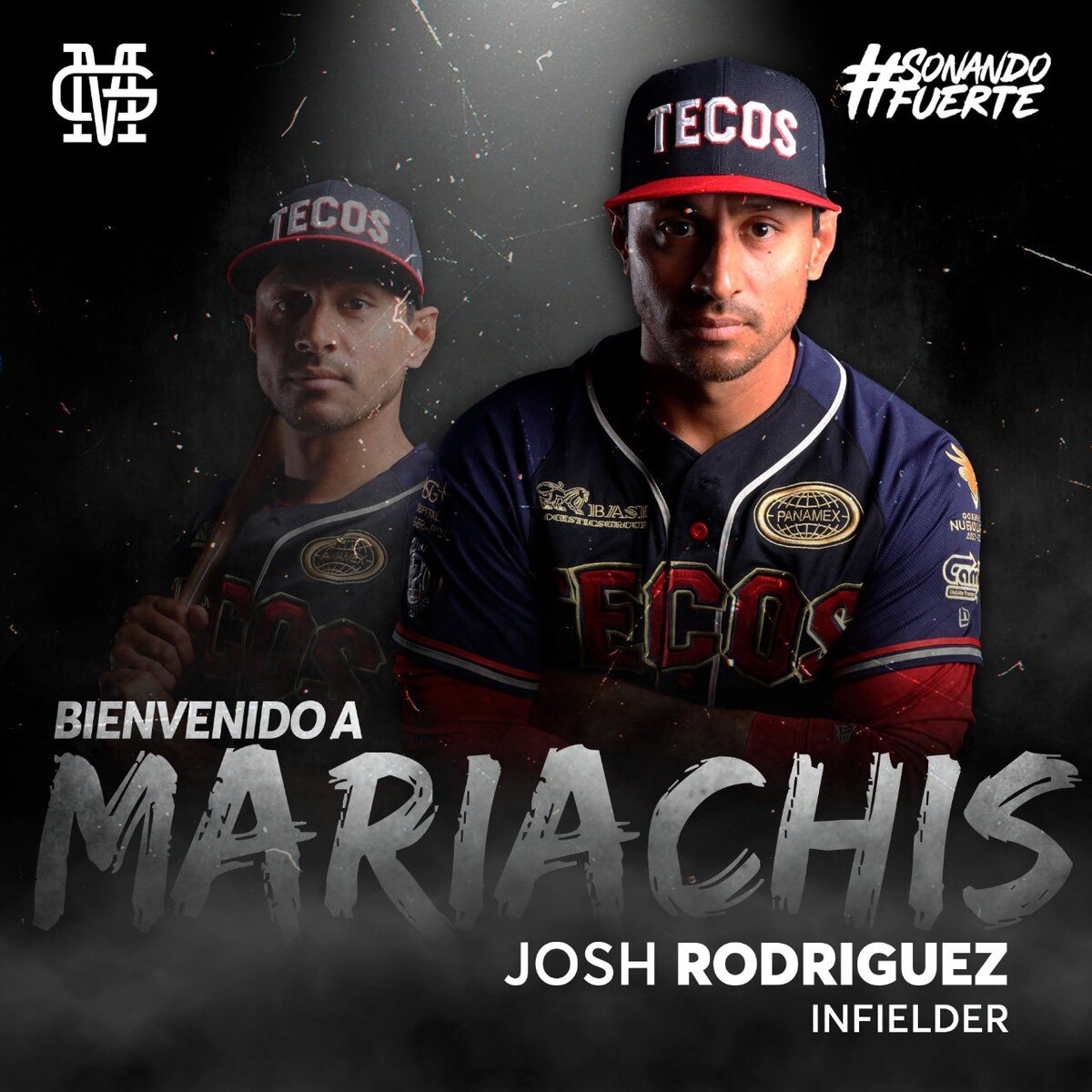 Josh Rodríguez se enfunda en la casaca de Mariachis en su regreso a la LMB (Cortesía)