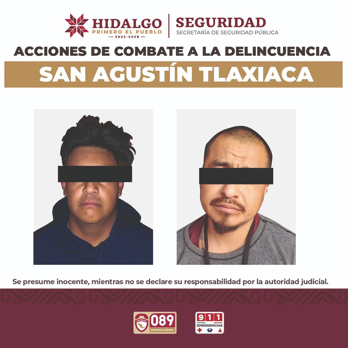 Las dos personas quedaron a disposición de la autoridad competente para las investigaciones (Especial)