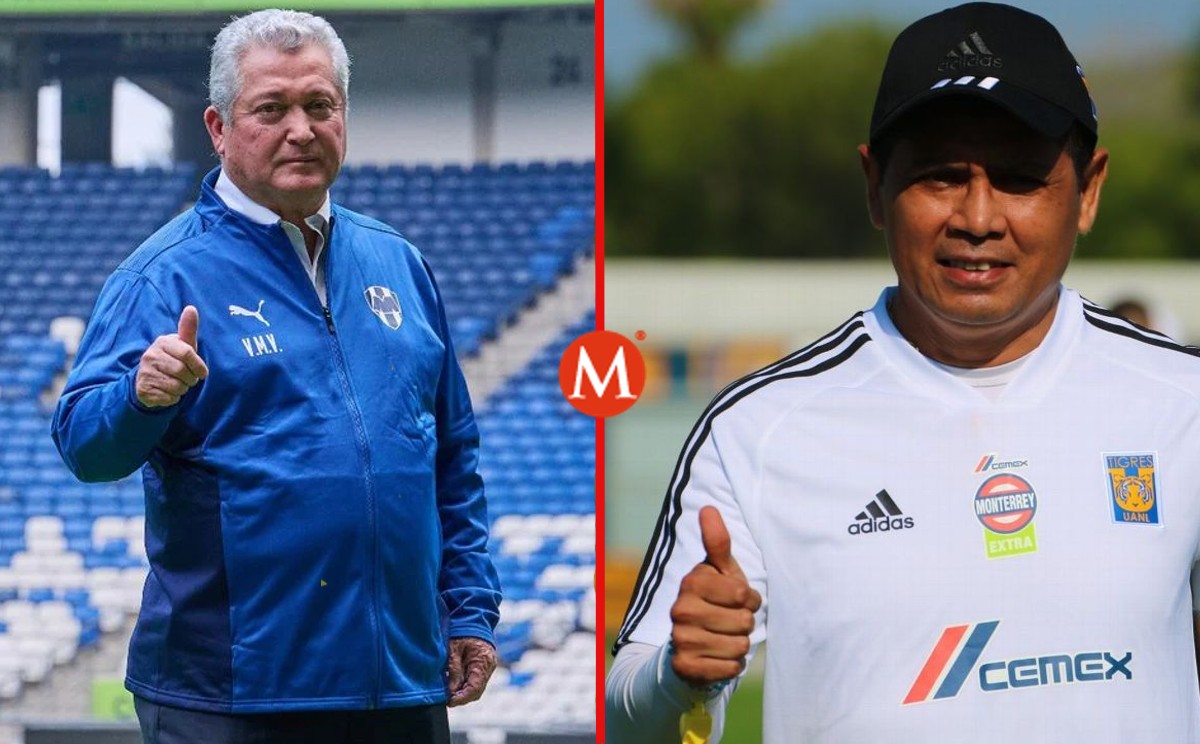 Víctor Manuel Vucetich (Rayados) y Marco Antonio "La Chima" Ruiz (Tigres), directores técnicos originarios de Tampico.