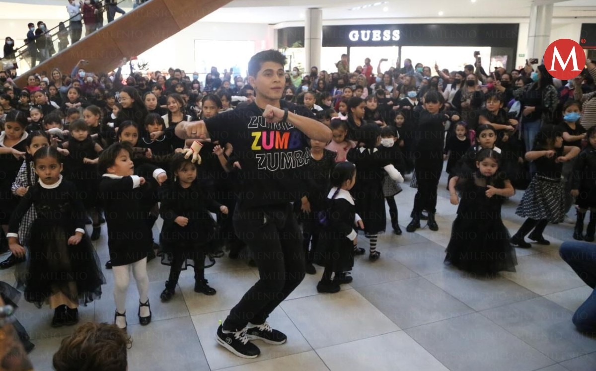 Merlina Challenge en Tampico: niñas y jóvenes hicieron el baile viral. (Yazmín Sánchez)