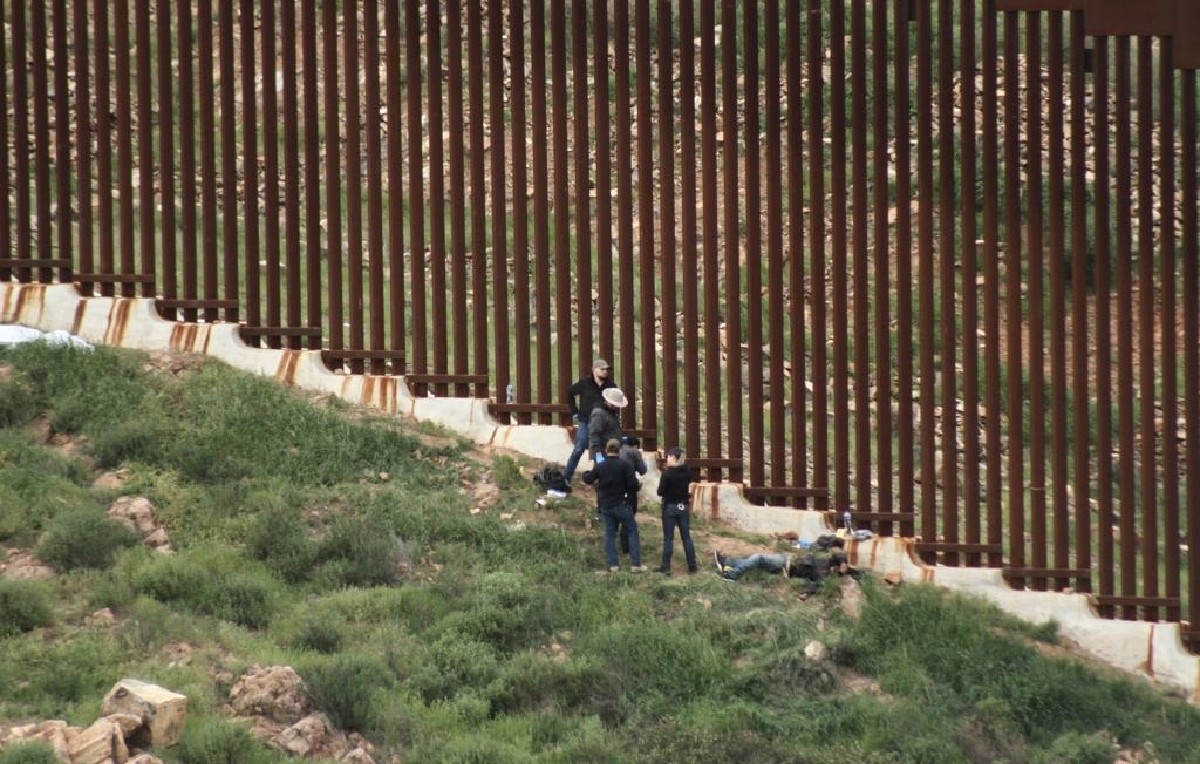 Autoridades en la frontera de Tijuana (Foto: Said Betanzos)