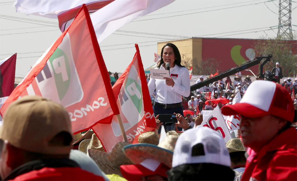 Cierre de precampaña de Alejandra Del Moral.│Javier Ríos
