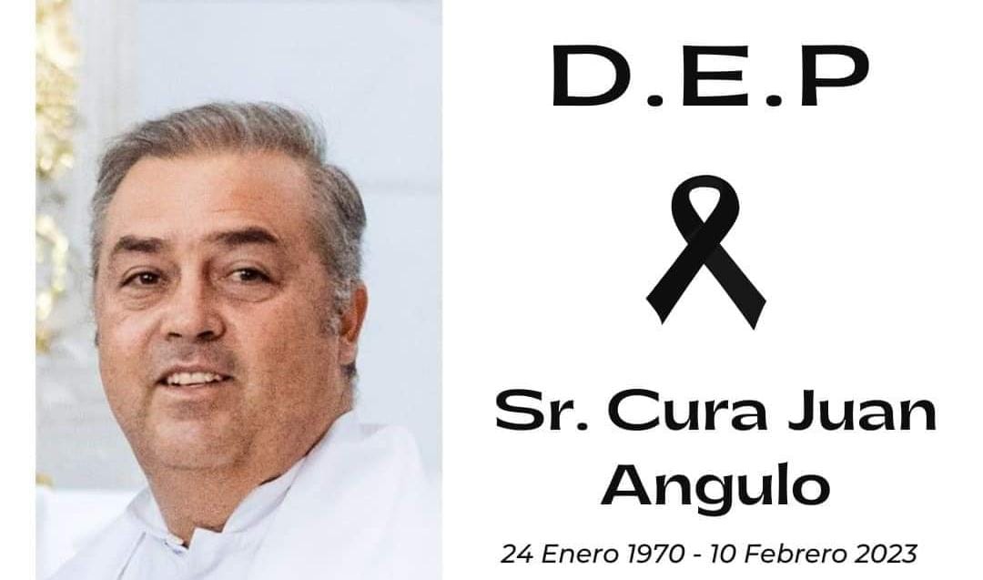 El cura José Angulo Fonseca fue asesinado a balazos. (Especial)