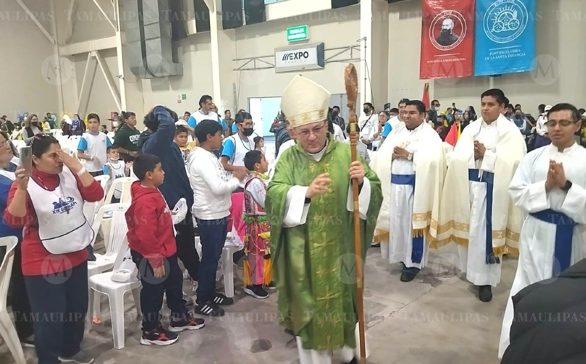 Joseph Spiteri, representante del Vaticano en México, visita Tamaulipas. (Pablo Reyes)