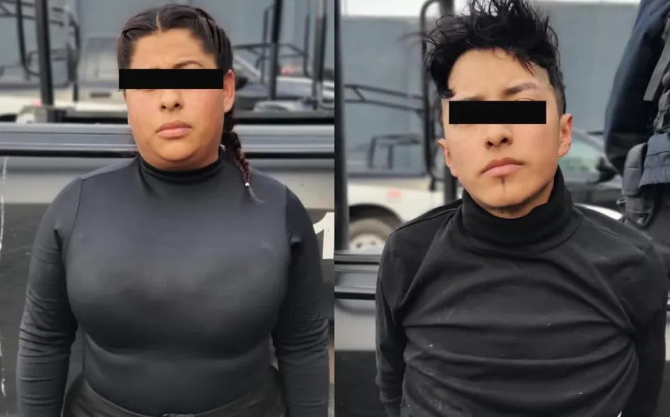 Wendy Vanessa, de 30 años y José Luis, de 22, fueron detenidos. Foto: Especial