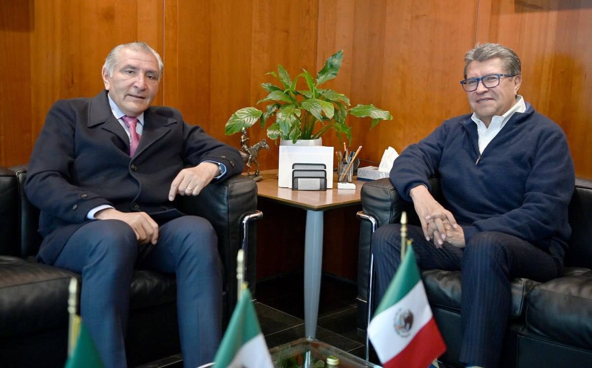 Adán Augusto López se reunió con el senador Ricardo Monreal | Twitter @RicardoMonrealA