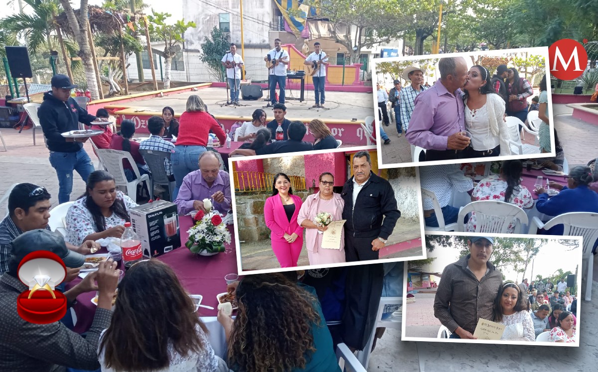 Así fue la primer boda colectiva del 2023 en Ozuluama, Veracruz