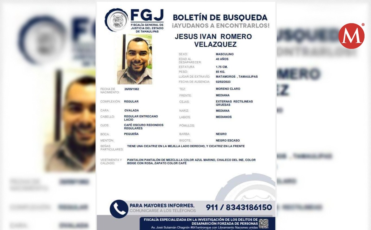 Familia busca a Jesús, trabajador del INE desaparecido en Tamaulipas