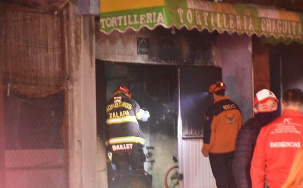 Se registra incendio en tortillería de Xalapa